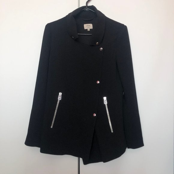 Aritzia Wilfred Mayet Moto Crepe Jacket Sz XXS - Picture 1 of 4